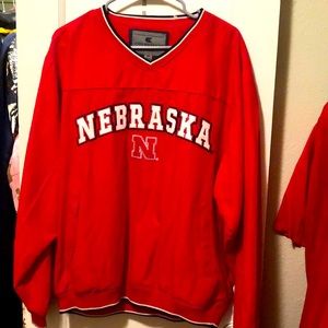 Nebraska vintage pull over jacket